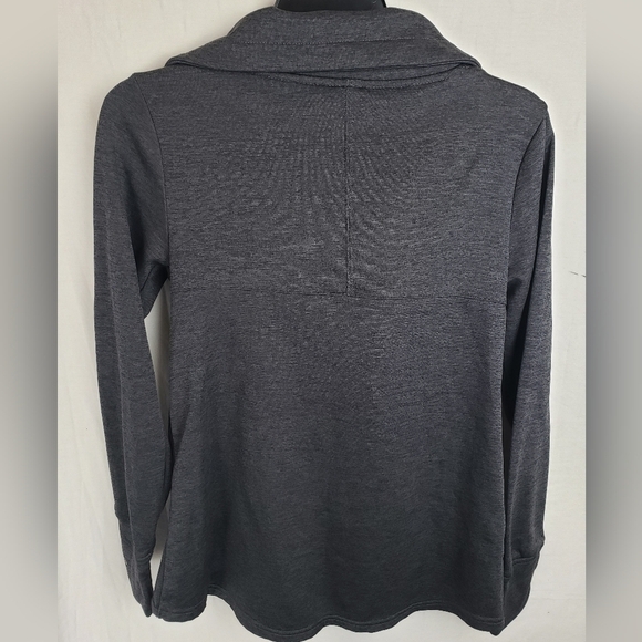 C9 by Champion Duo Dry Gray Cross Zip Long Sleeve with Thumbhole Jacket Sz S - Picture 5 of 8